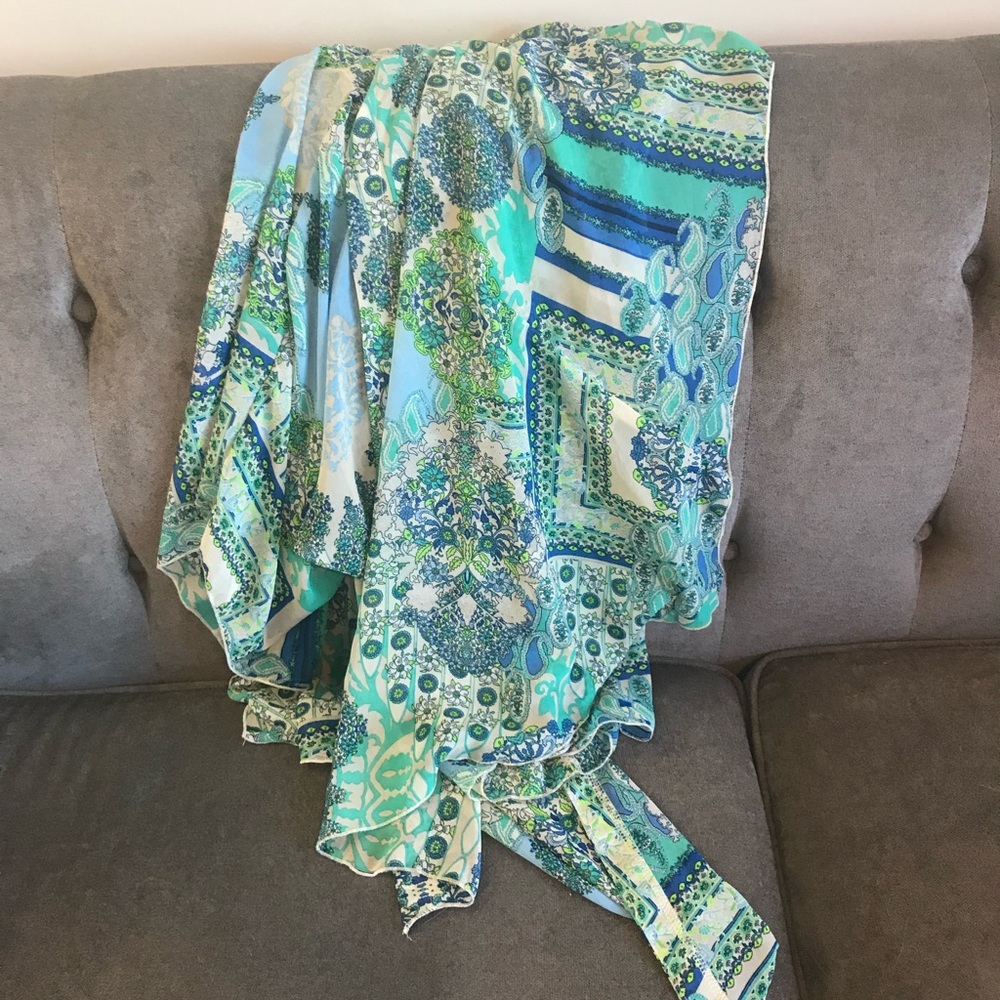 Blue colored kimono